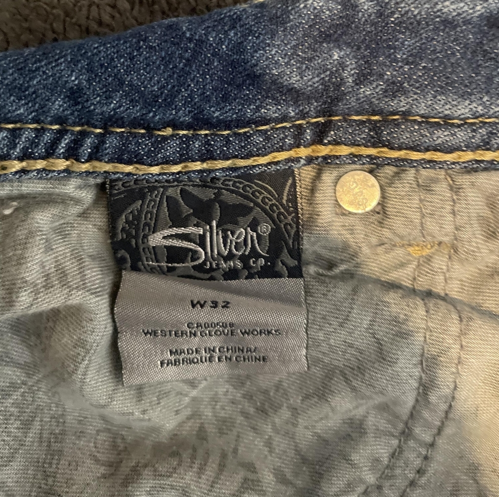 silver jeans shorts size 32